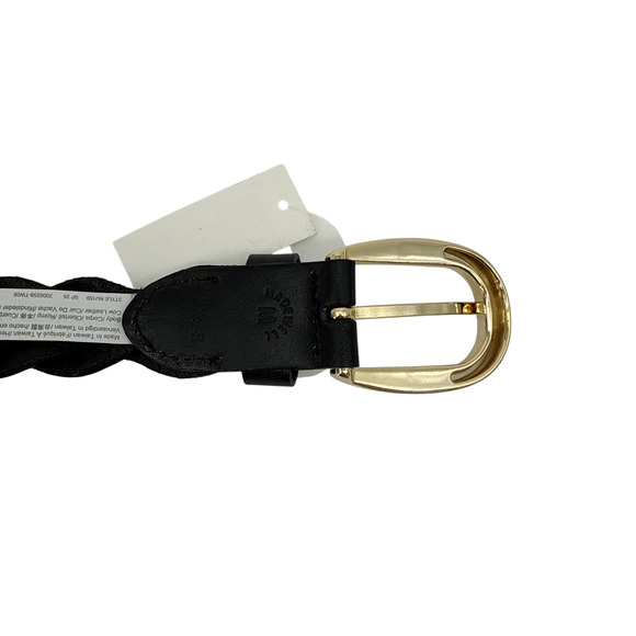 MADEWELL Braided Belt in True Black XXS-S - Picture 9 of 12